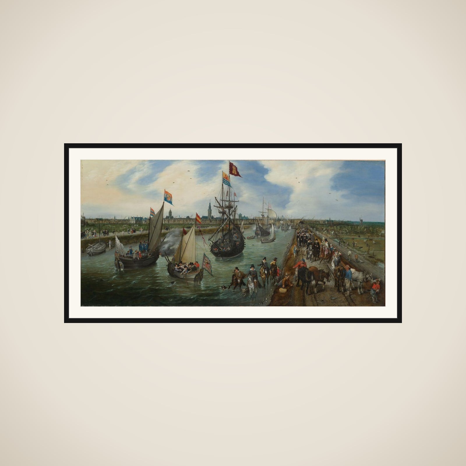 The Departure of a Dignitary from Middelburg framed