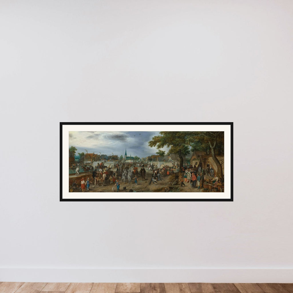 Princes Maurits and Frederik Hendrik at the Valkenburg Horse Fair framed — shown to scale