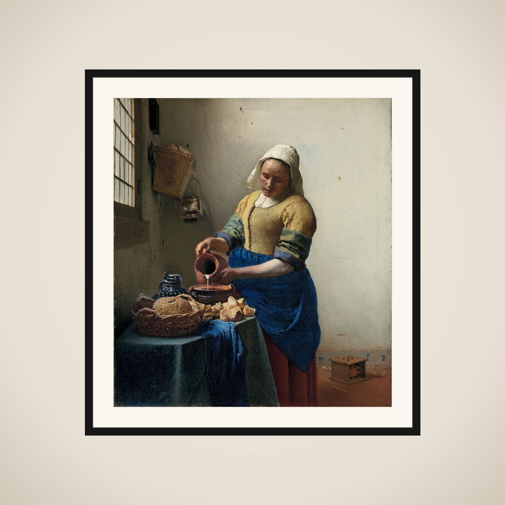 The Milkmaid framed