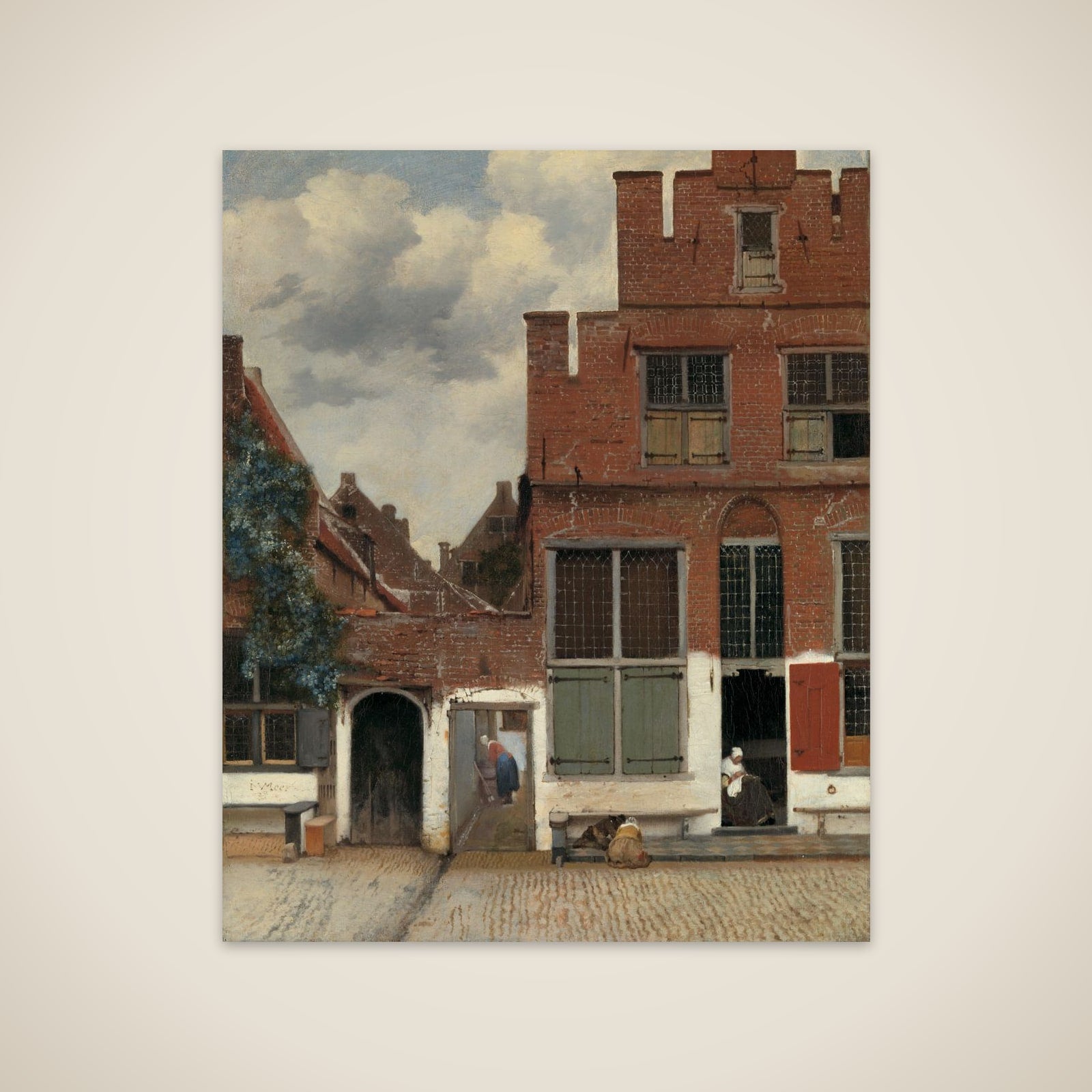 View of Houses in Delft, Known as ‘The Little Street’ unframed print