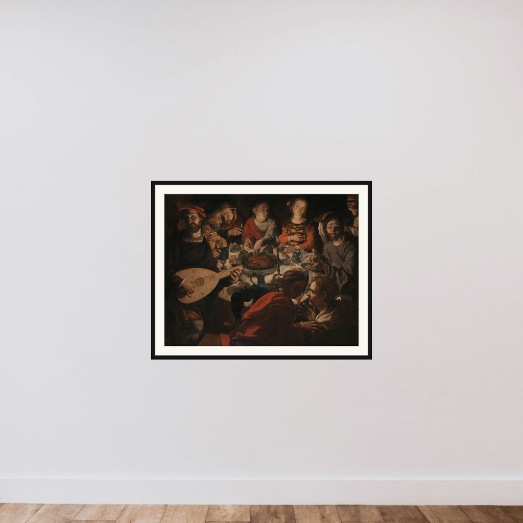 The calling of St John during the marriage at Cana framed — shown to scale