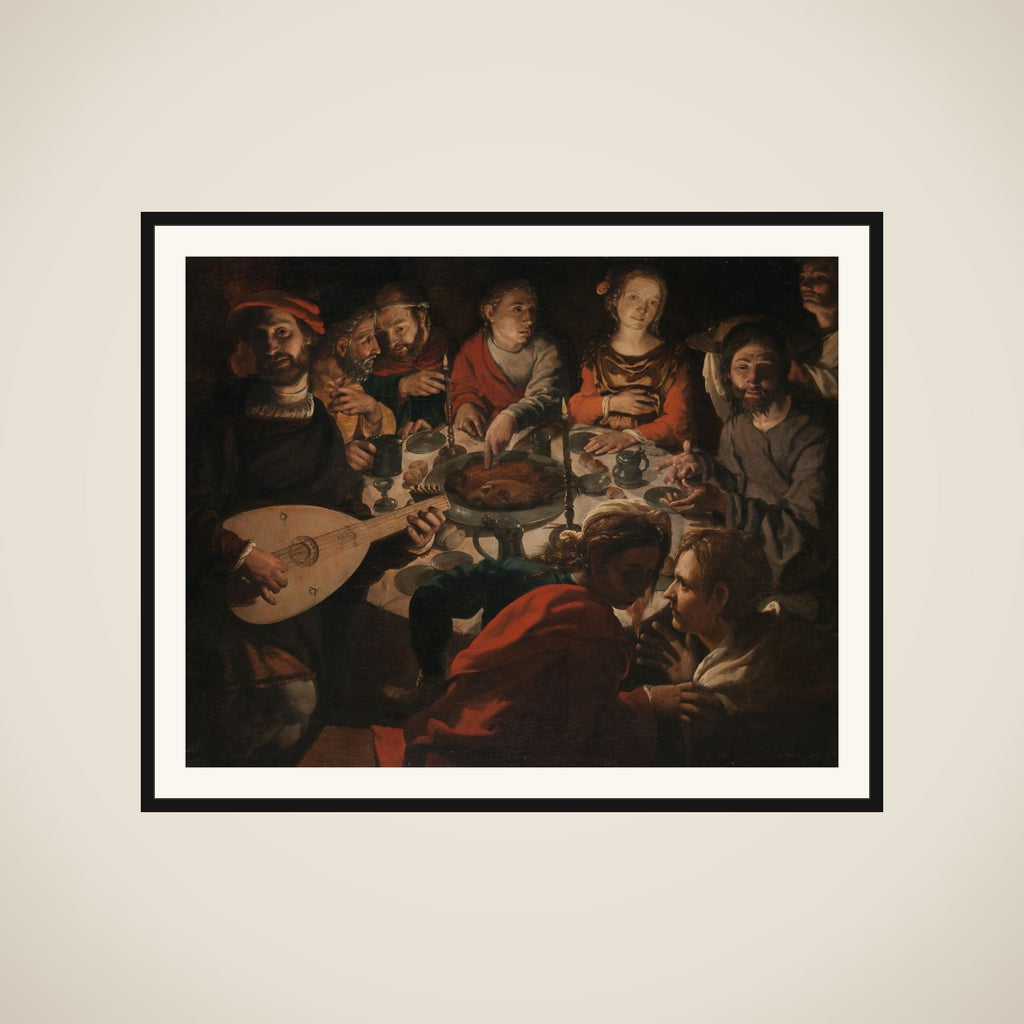 The calling of St John during the marriage at Cana framed