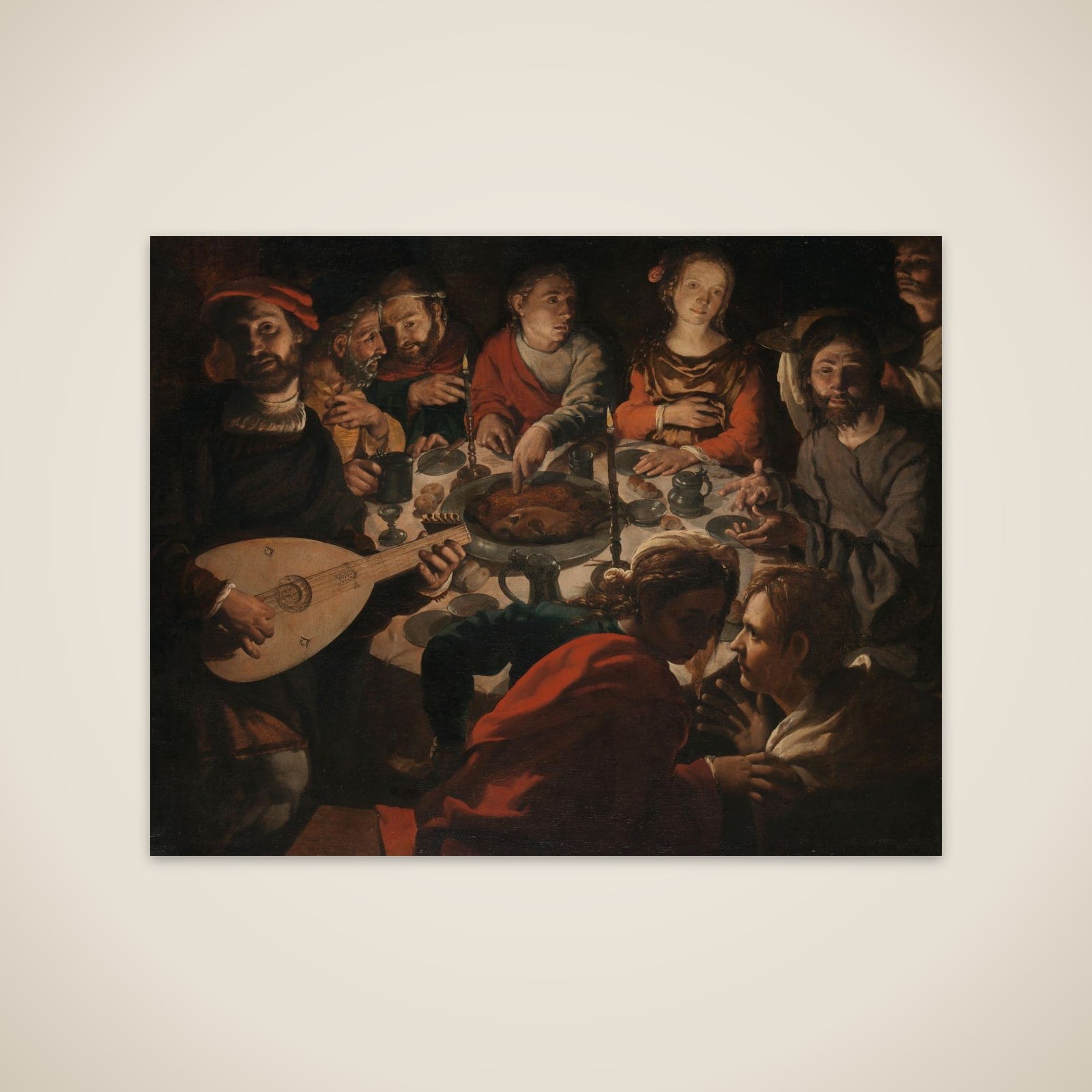 The calling of St John during the marriage at Cana unframed print