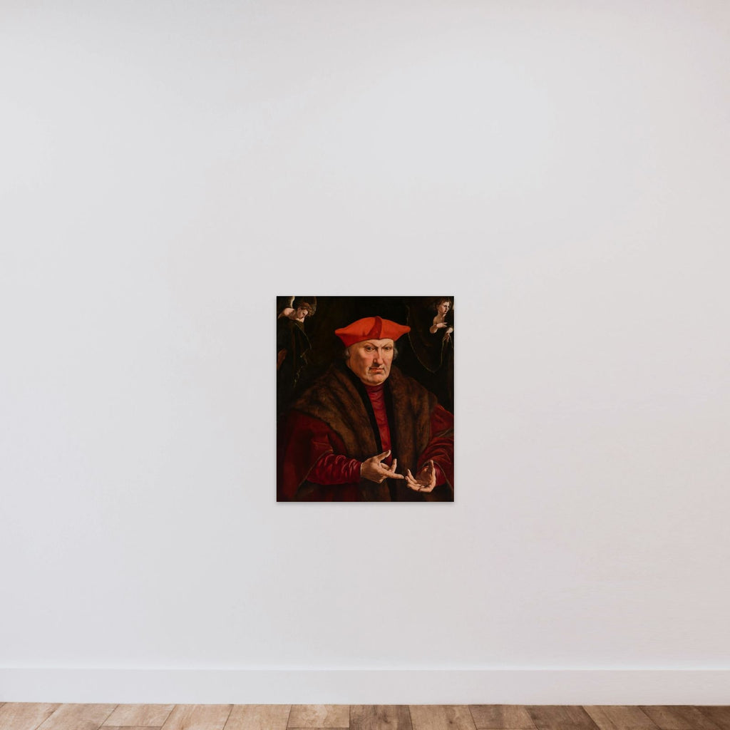 Portrait of Erard de la Marck unframed — shown to scale