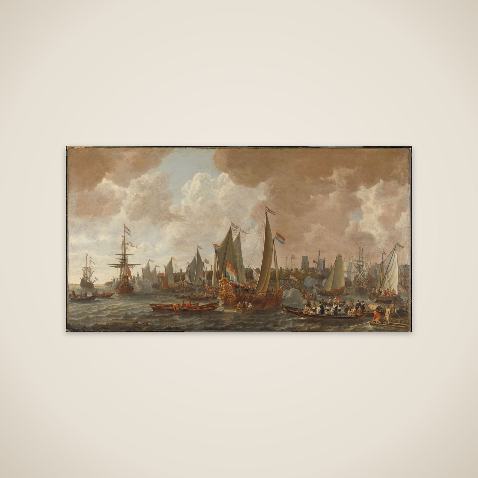 Arrival of Charles II, King of England, in Rotterdam, 24 May 1660 unframed print