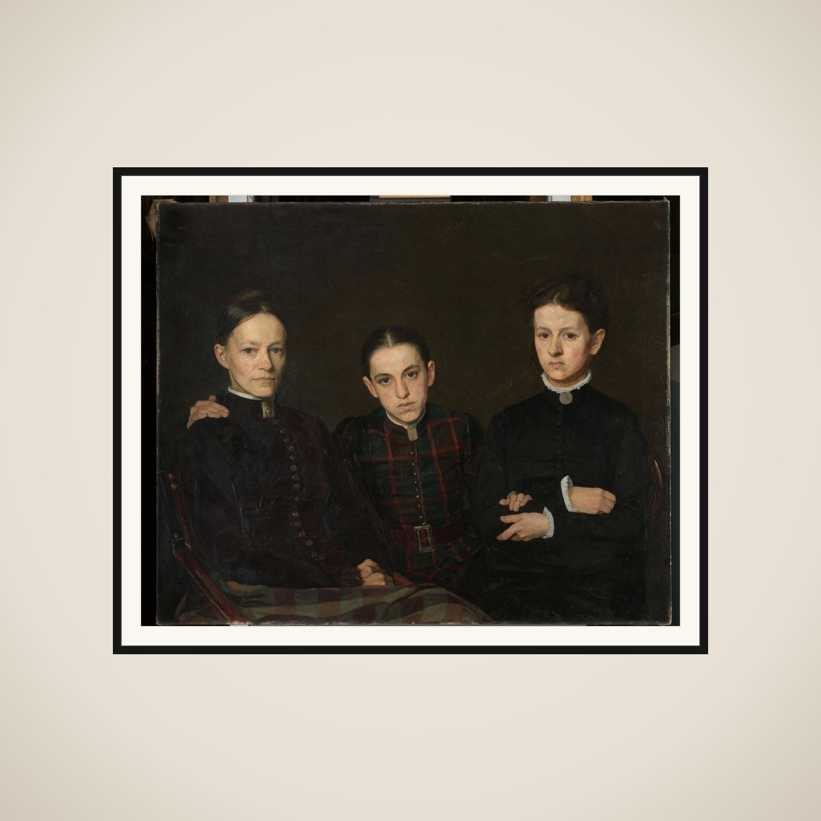 Cornelia, Clara and Johanna Veth, the Three Sisters of the Artist framed