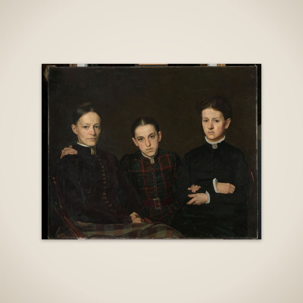 Cornelia, Clara and Johanna Veth, the Three Sisters of the Artist unframed print