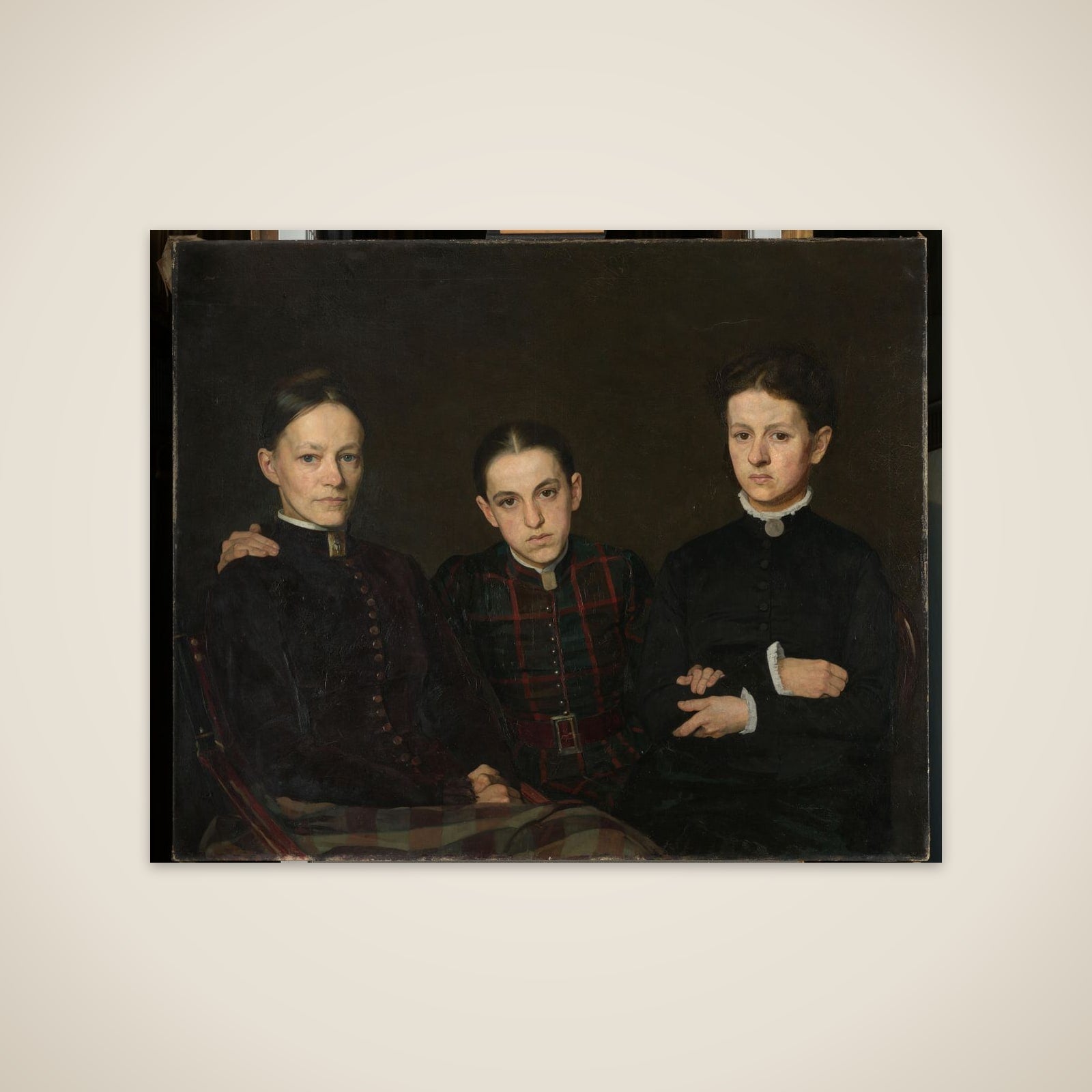 Cornelia, Clara and Johanna Veth, the Three Sisters of the Artist unframed print