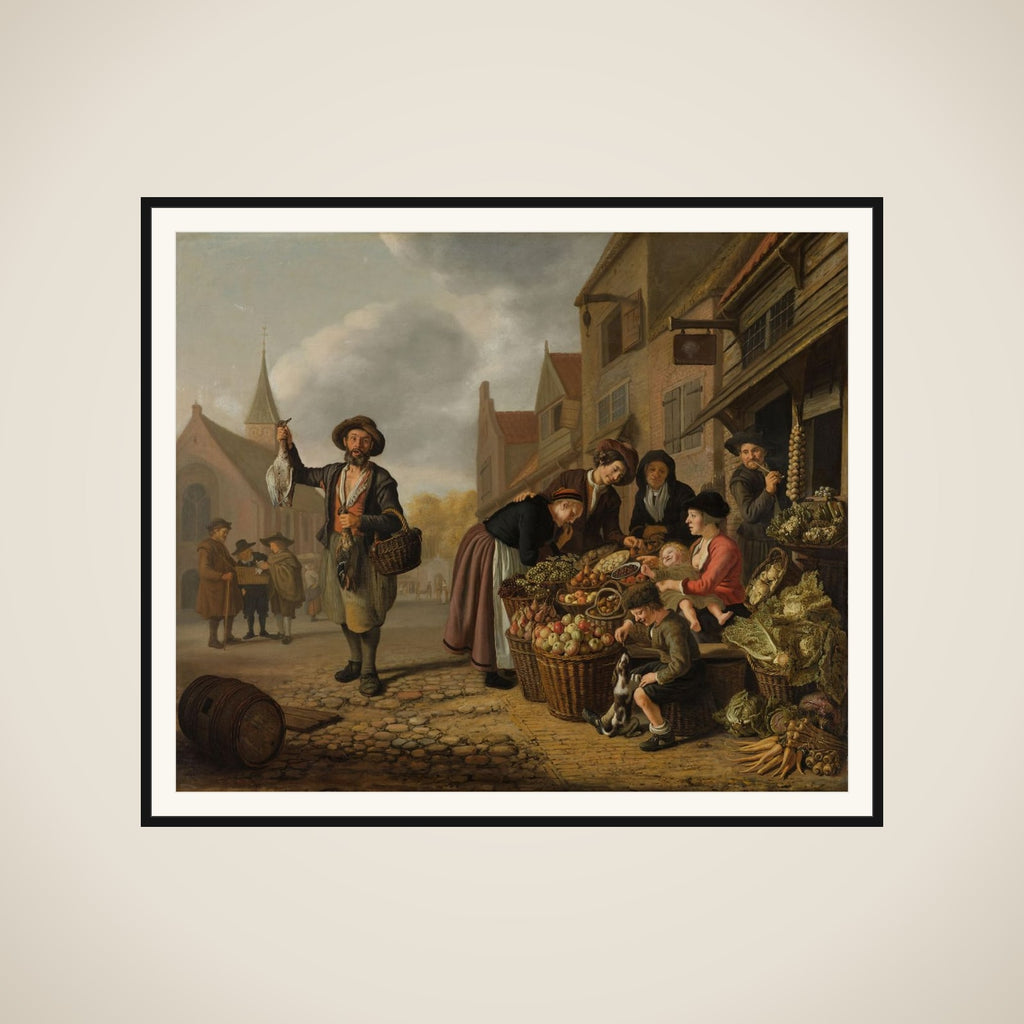The Greengrocer's Shop De Buyskool framed