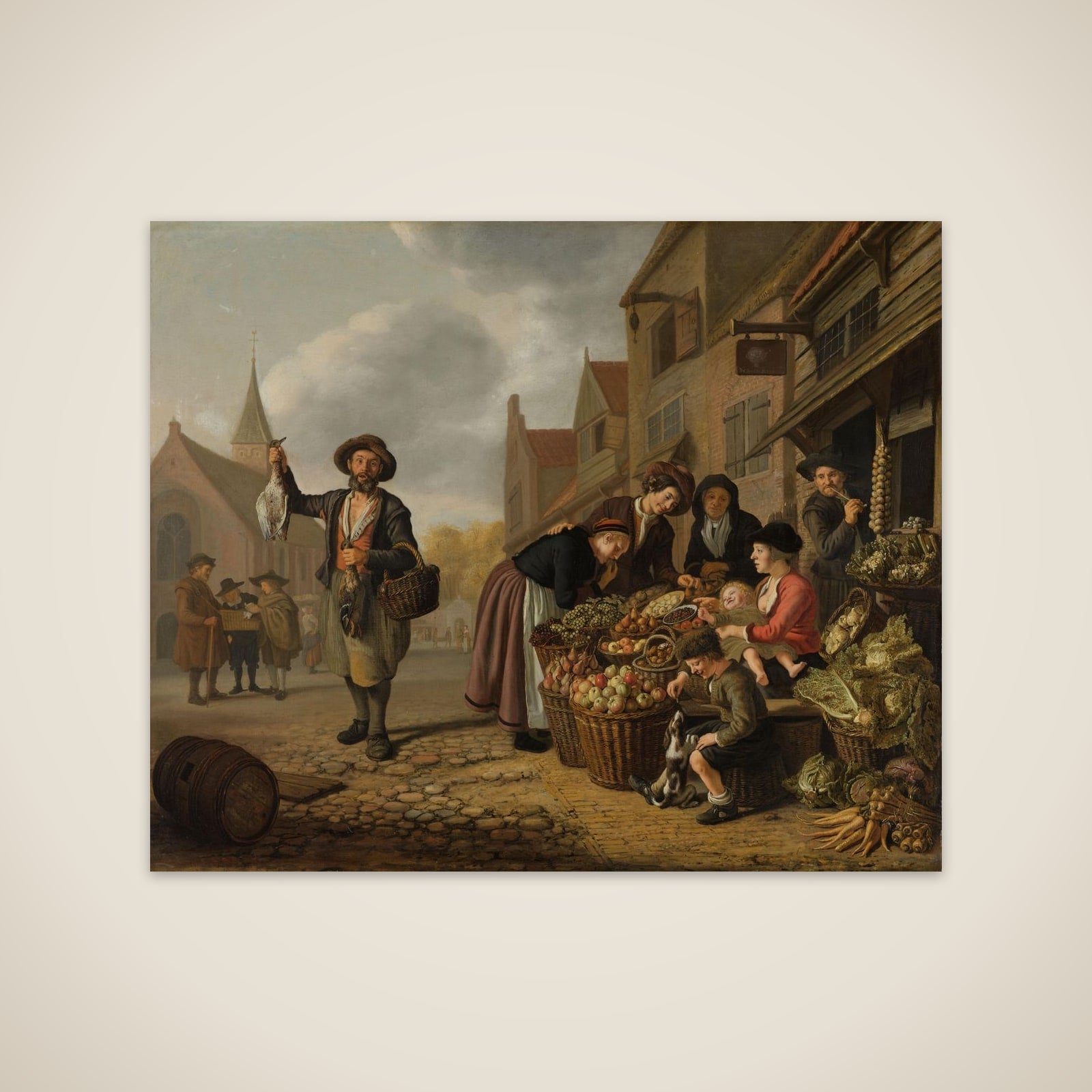 The Greengrocer's Shop De Buyskool unframed print