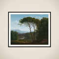 Italianate Landscape with Pines framed