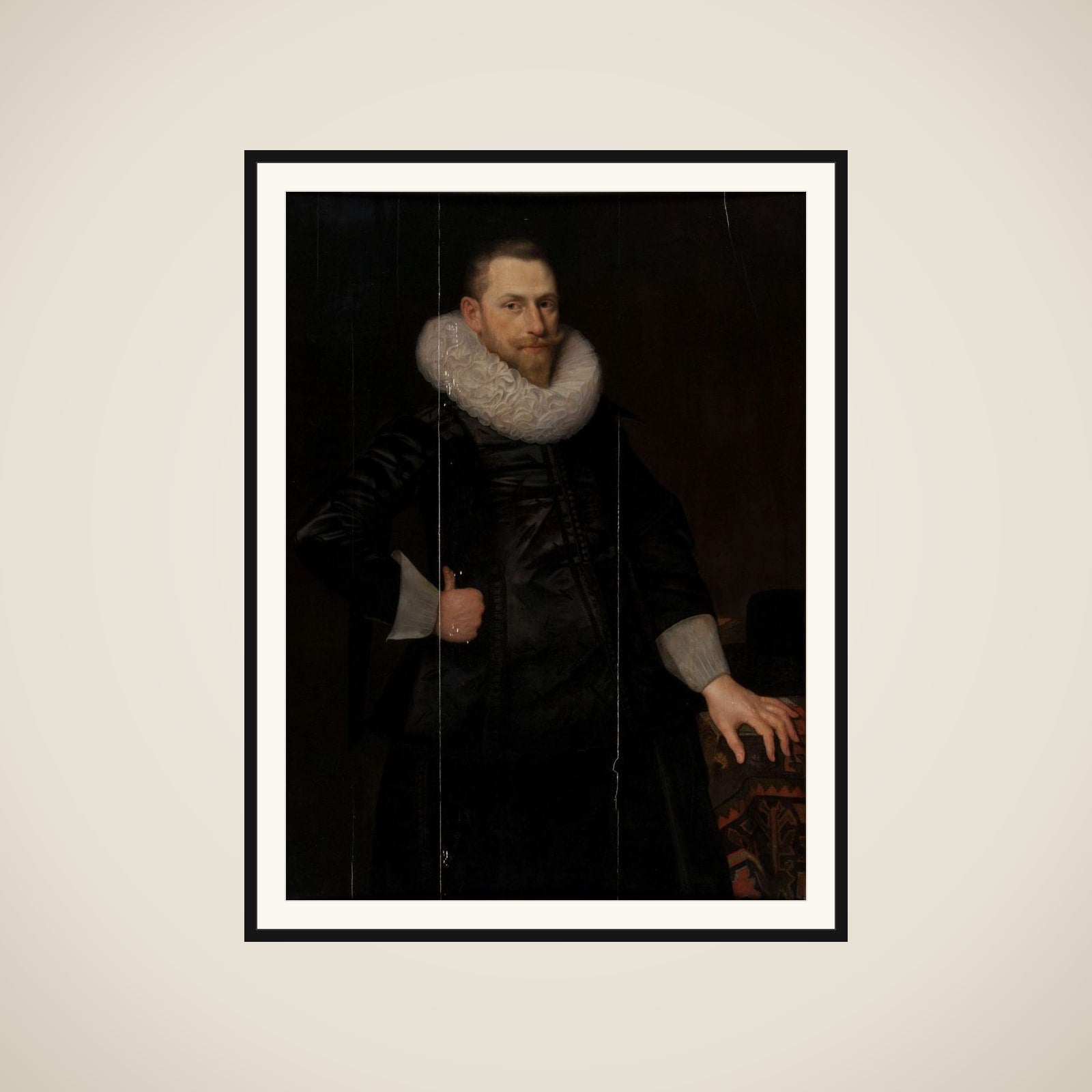 Portrait of Dirck Corver (1587-1633) framed