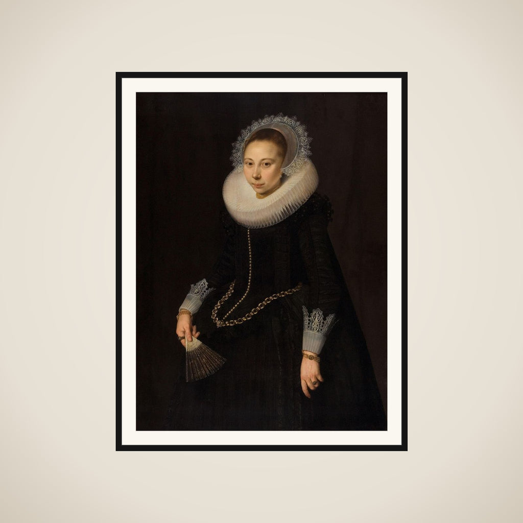 Portrait of Maria Overrijn van Schoterbosch (1599/1600-38) framed