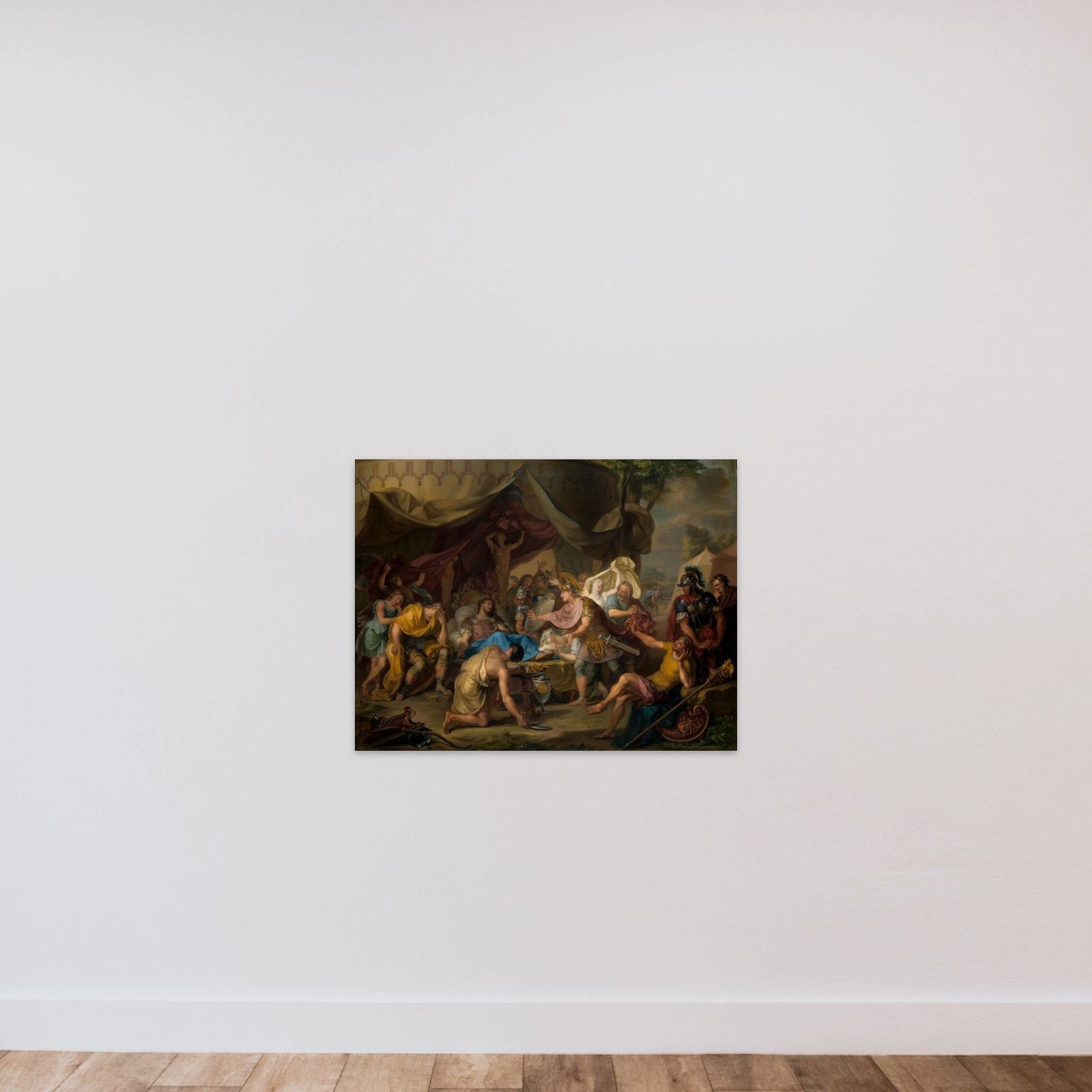 The Death of Epaminondas unframed — shown to scale