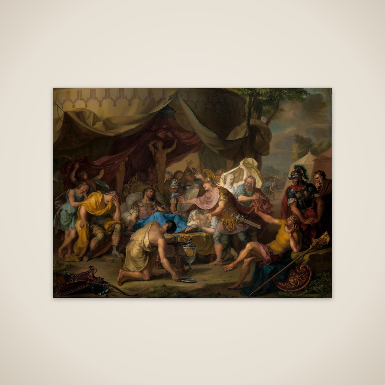 The Death of Epaminondas unframed print