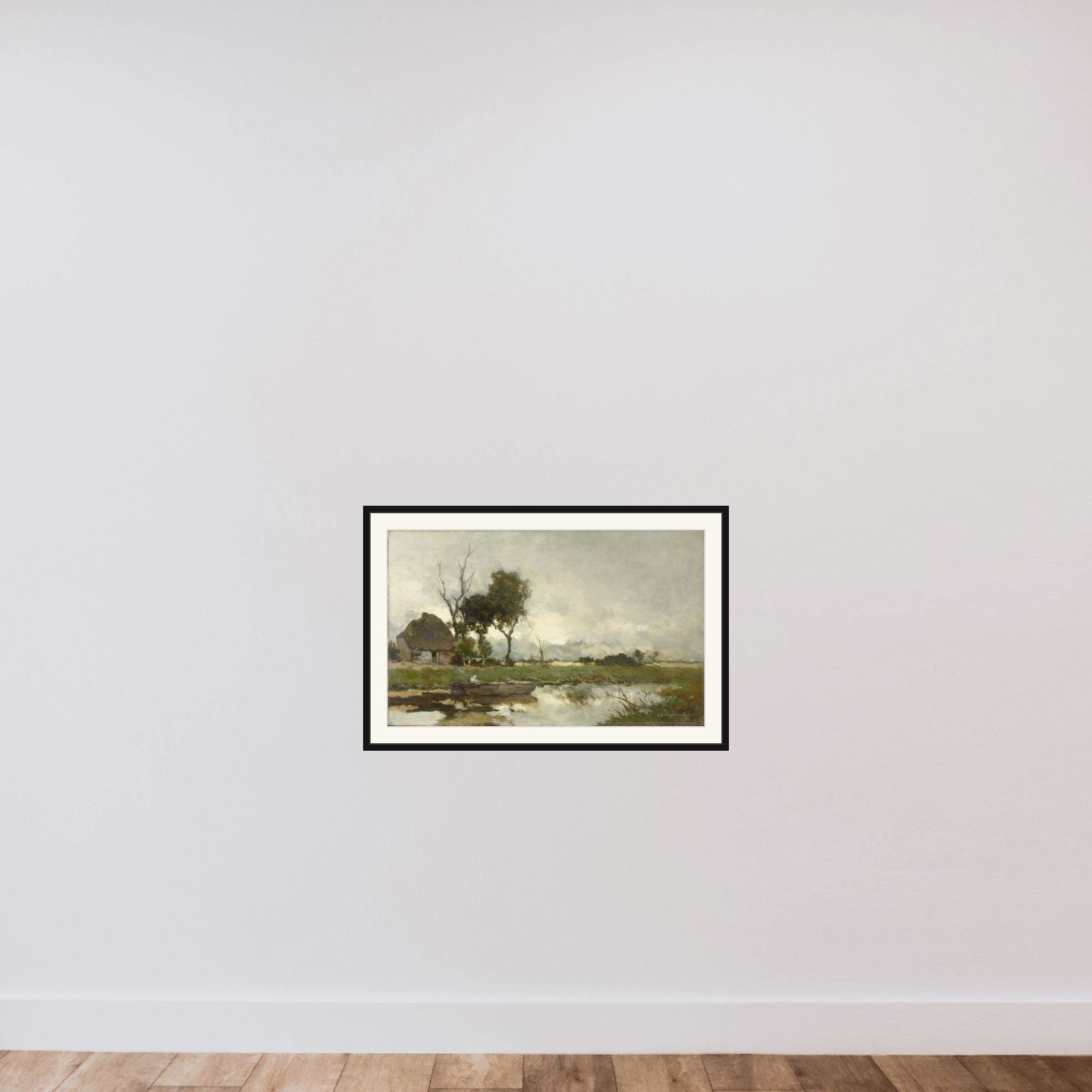 Autumn Landscape framed — shown to scale