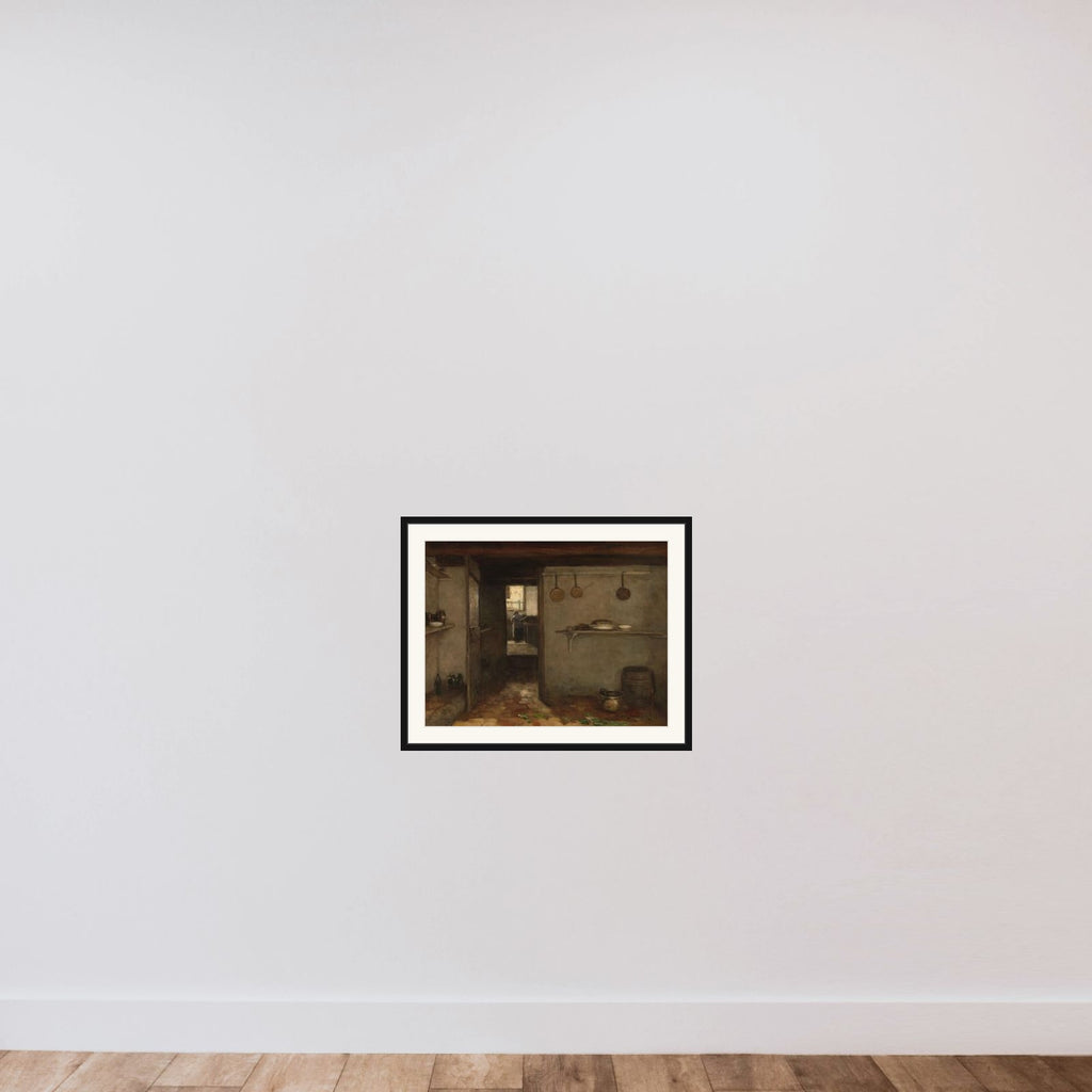 Cellar of the Artist’s Home in The Hague framed — shown to scale