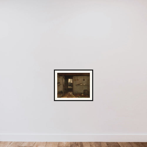 Cellar of the Artist’s Home in The Hague framed — shown to scale