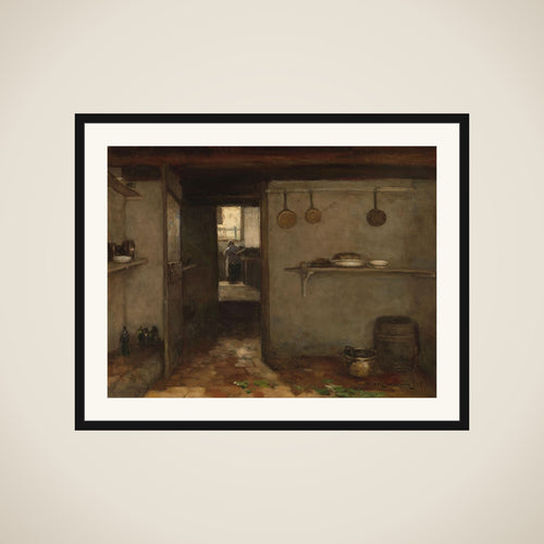 Cellar of the Artist’s Home in The Hague framed