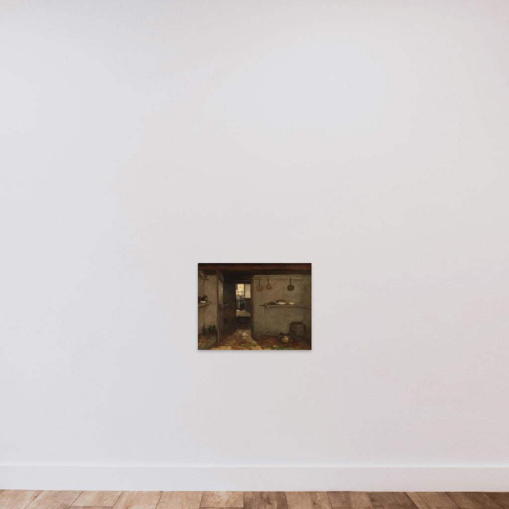 Cellar of the Artist’s Home in The Hague unframed — shown to scale