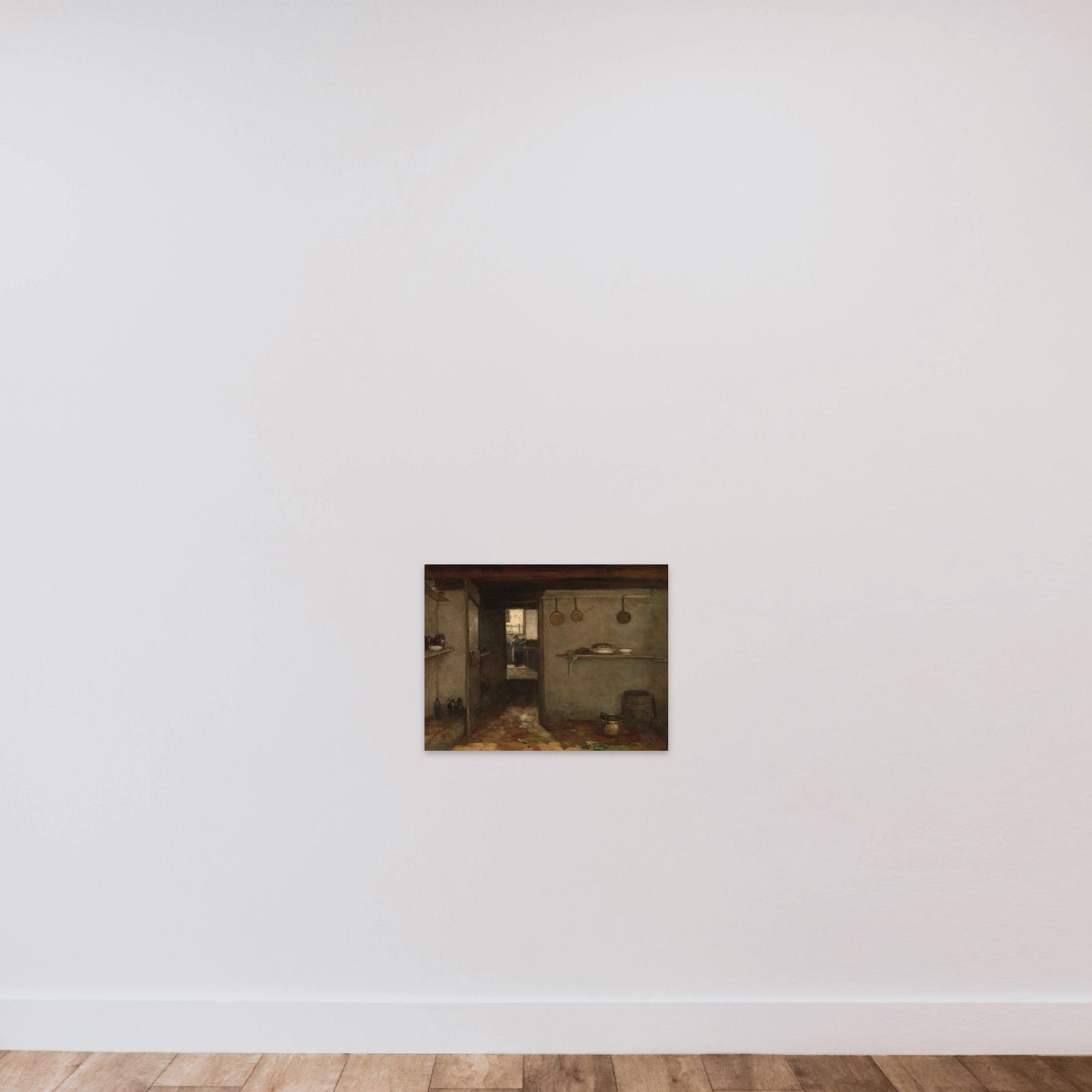 Cellar of the Artist’s Home in The Hague unframed — shown to scale