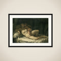 Amor Kissing Venus framed