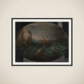 Shipwreck off a Rocky Coast framed