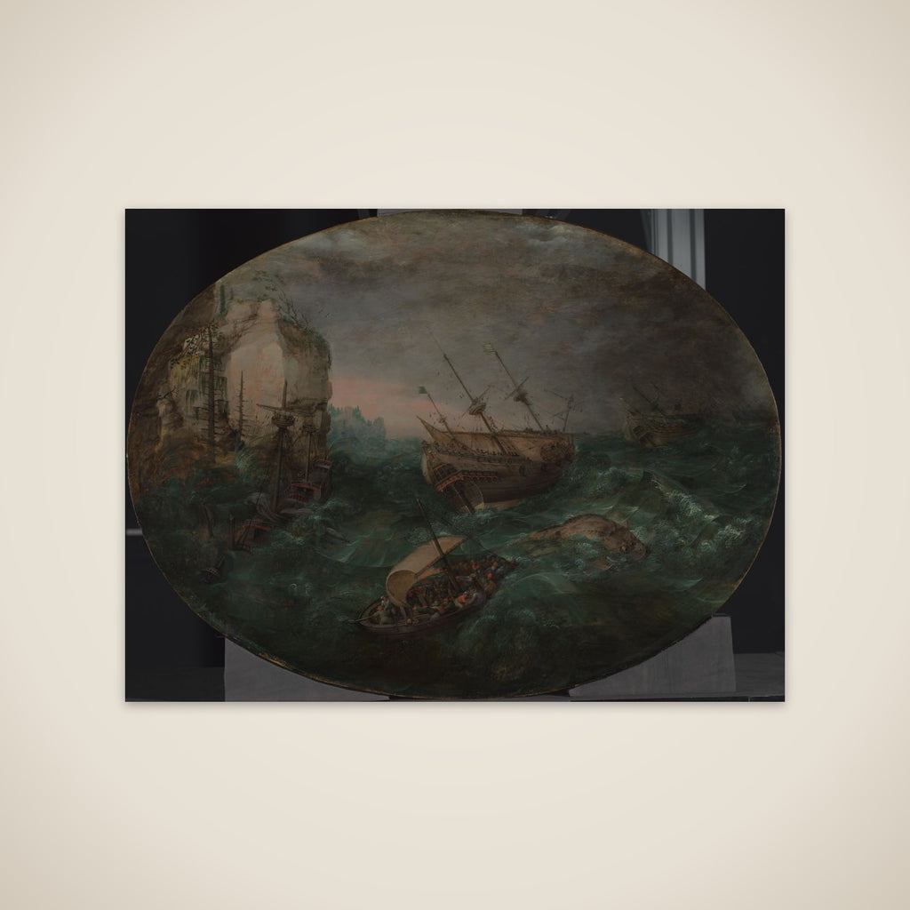 Shipwreck off a Rocky Coast unframed print