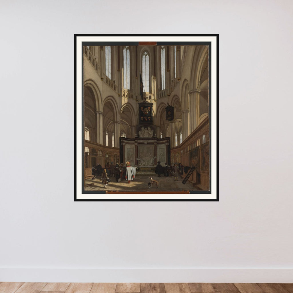 The Tomb of Michiel de Ruyter in the Nieuwe Kerk, Amsterdam framed — shown to scale