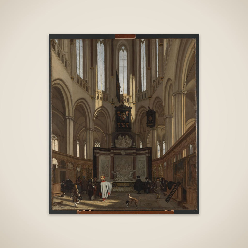 The Tomb of Michiel de Ruyter in the Nieuwe Kerk, Amsterdam unframed print