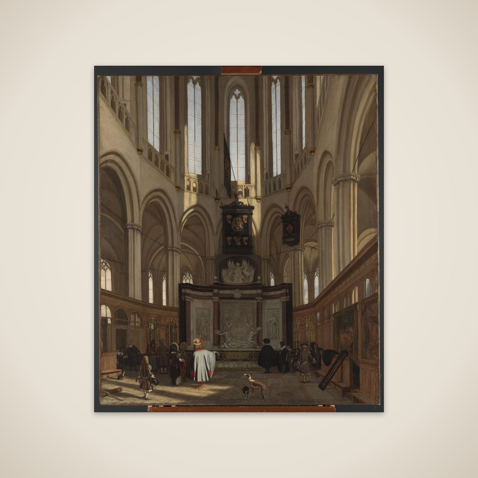 The Tomb of Michiel de Ruyter in the Nieuwe Kerk, Amsterdam unframed print