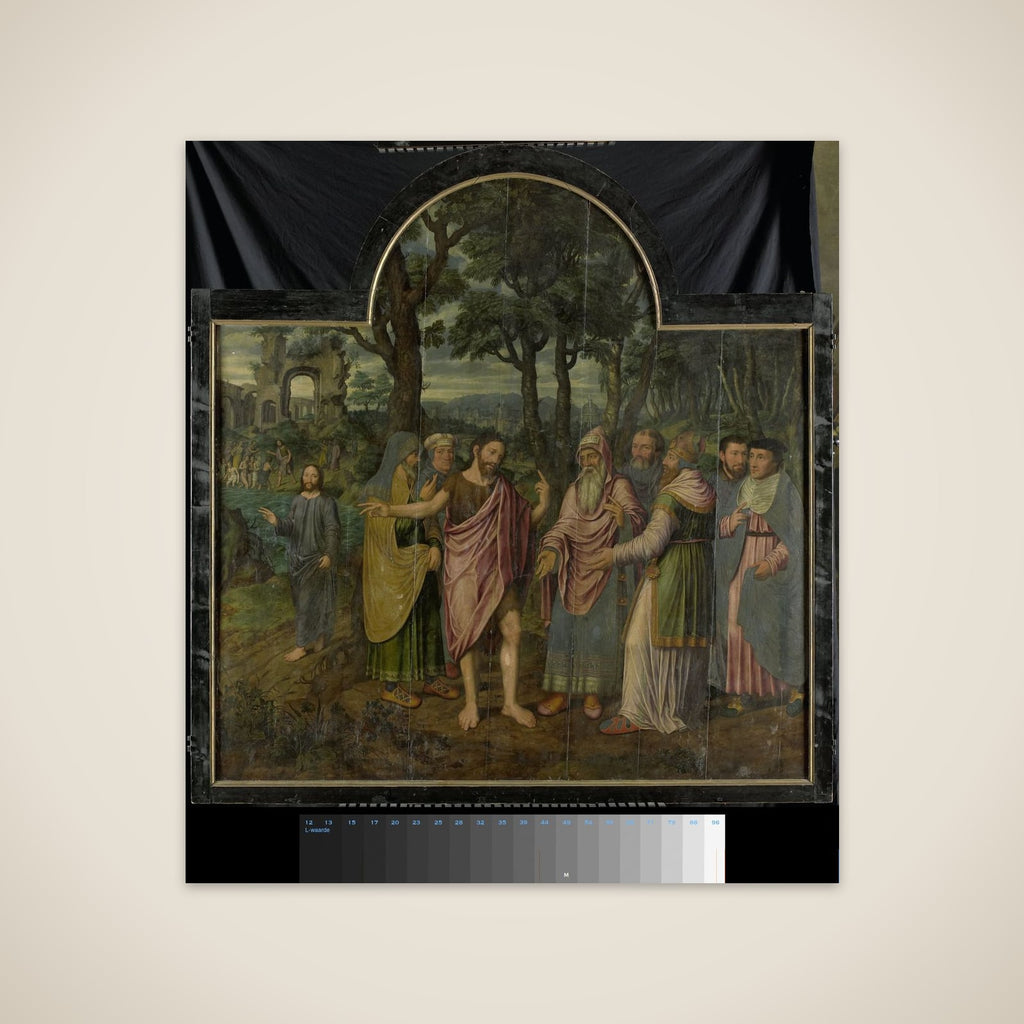 Triptych with Scenes from the Life of St John the Baptist unframed print