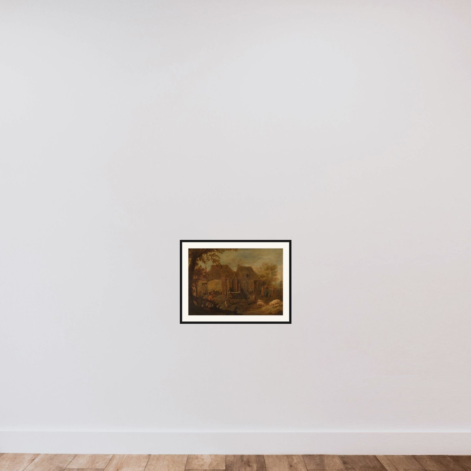 Farmyard framed — shown to scale