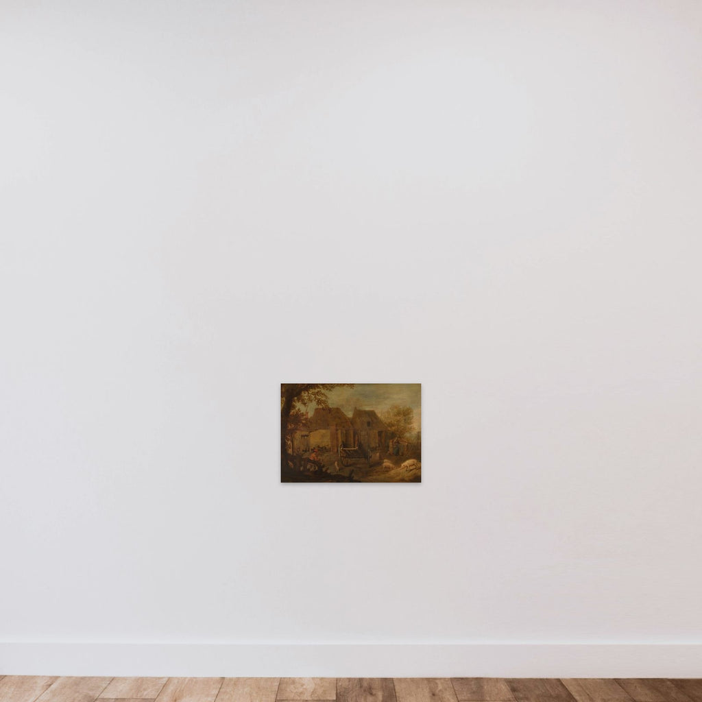 Farmyard unframed — shown to scale