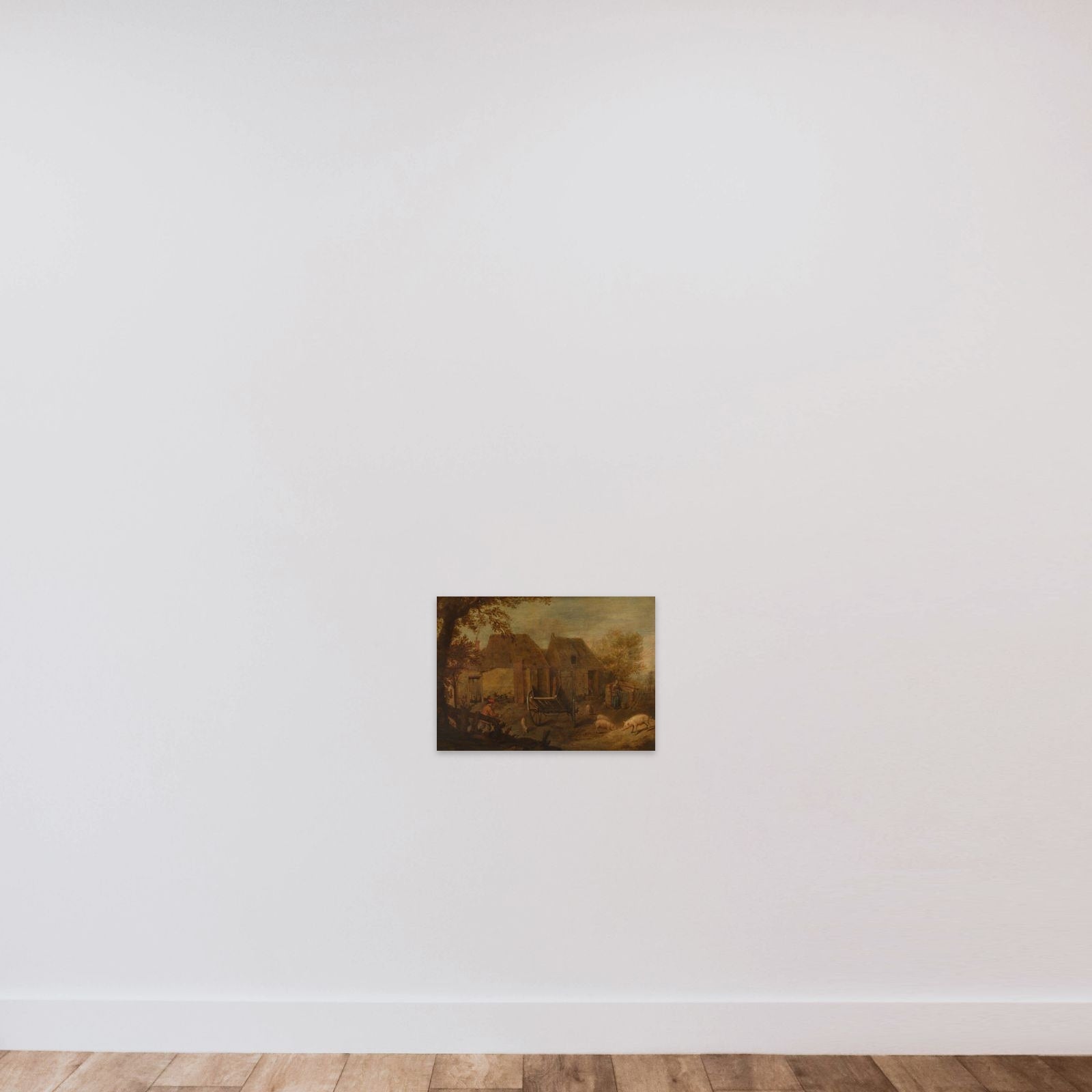 Farmyard unframed — shown to scale