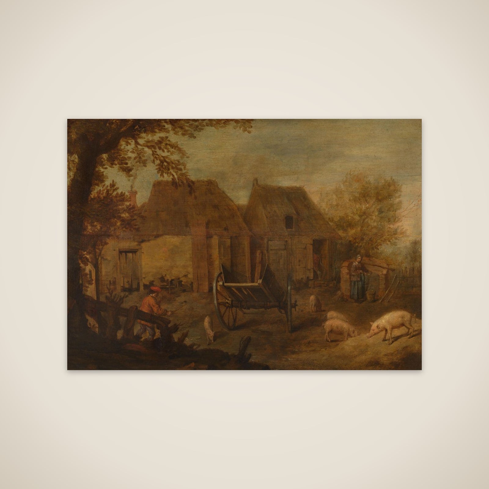 Farmyard unframed print