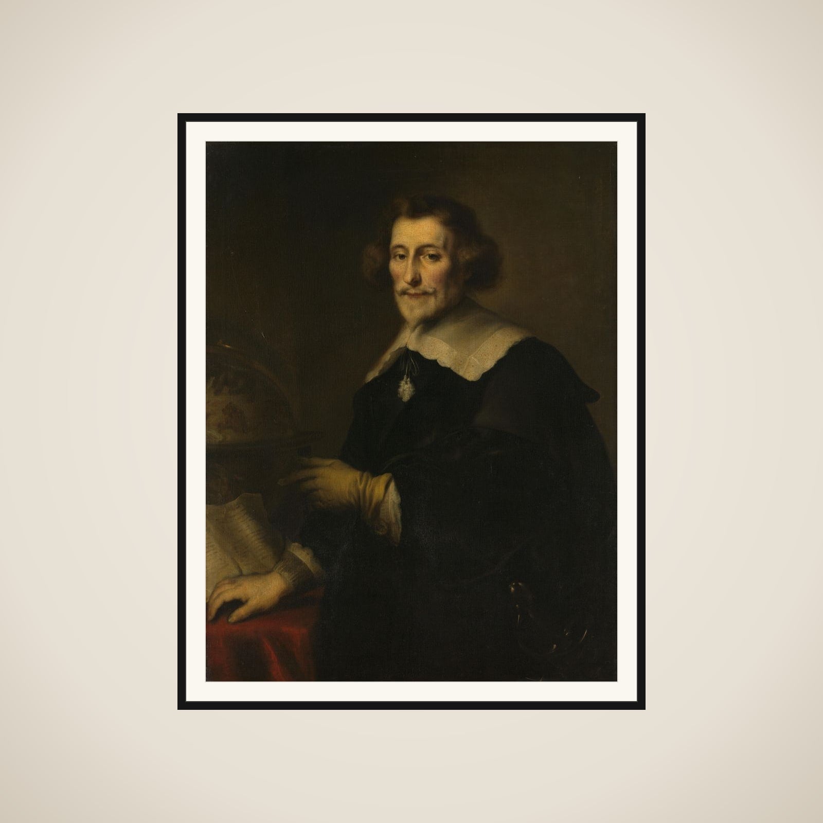 Portrait of Pieter Corneliszoon Hooft, Bailiff of Muiden, Historian and Poet framed
