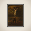 St Francis Lamenting at the Foot of the Cross framed