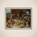 Allegory on the Abdication of Emperor Charles v in Brussels framed