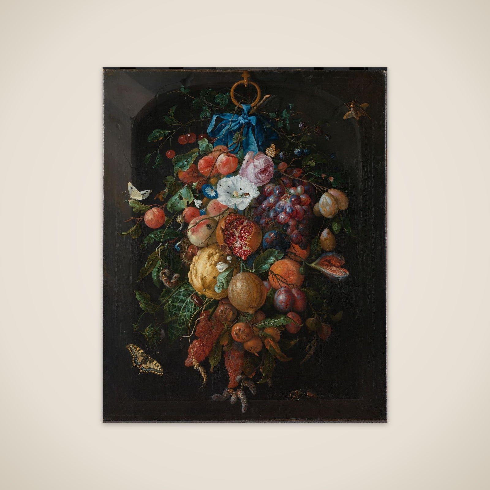 Festoon of Fruits and Flowers unframed print