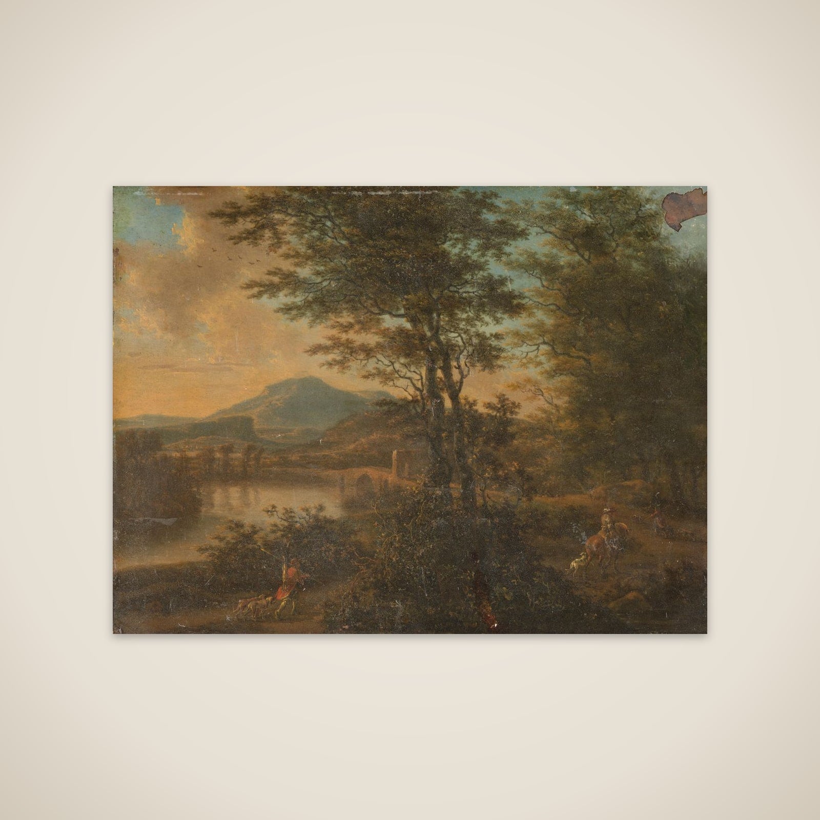 Italian Landscape at Sunset unframed print