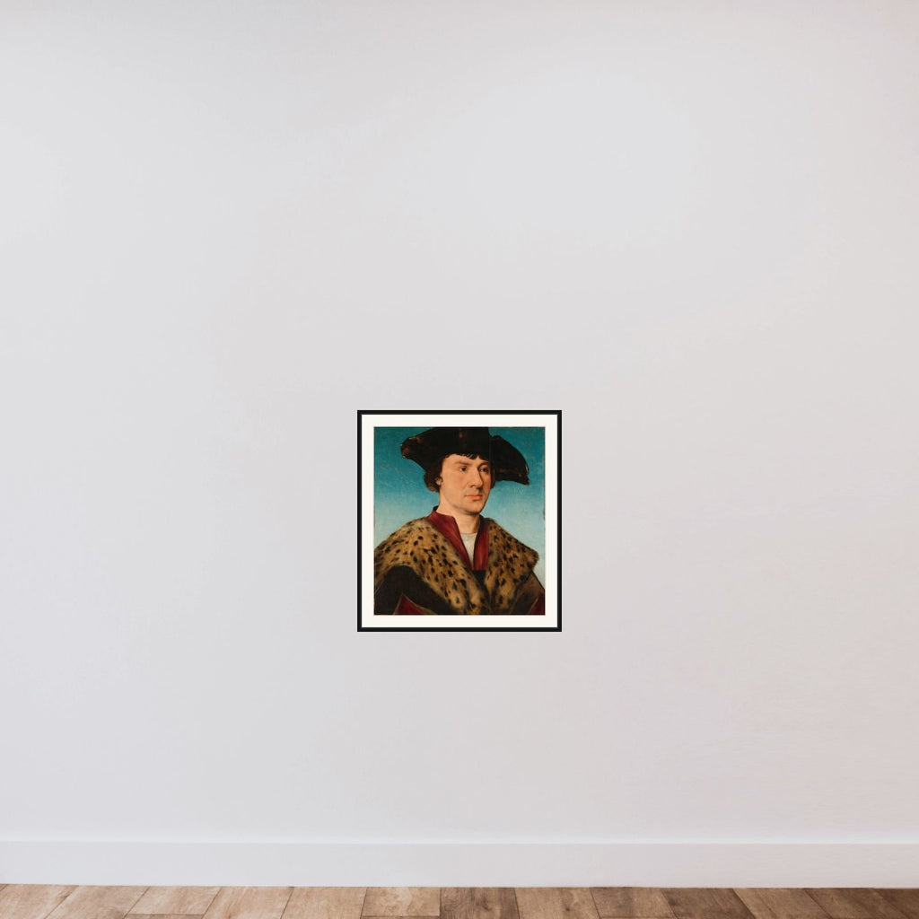 Portrait of a Man framed — shown to scale