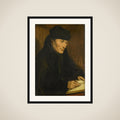 Portrait of Desiderius Erasmus framed