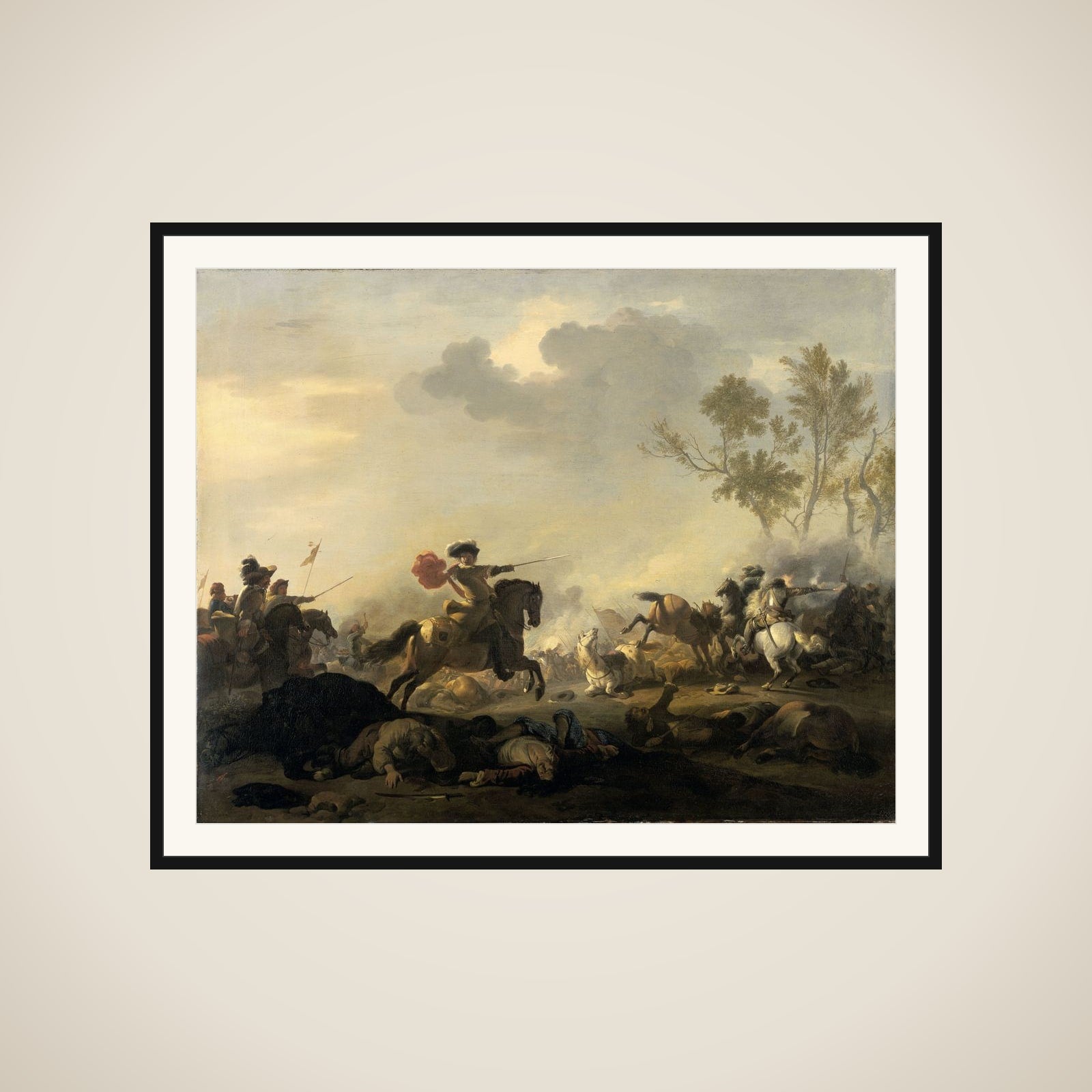 Cavalry Attack framed