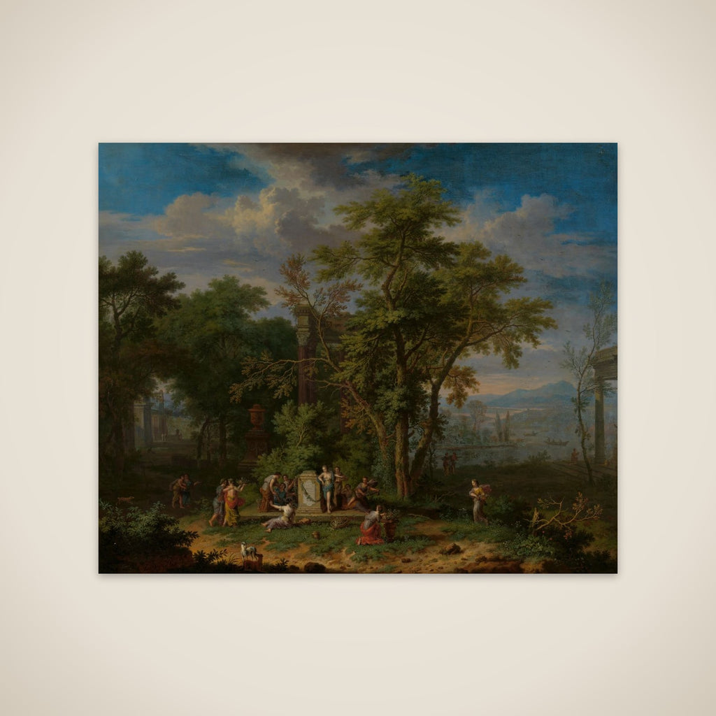 Arcadian Landscape with a Ceremonial Sacrifice unframed print