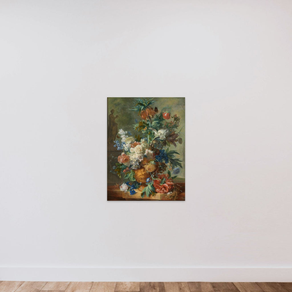 Still Life with Flowers unframed — shown to scale