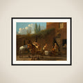 Mule Drivers at an Inn framed