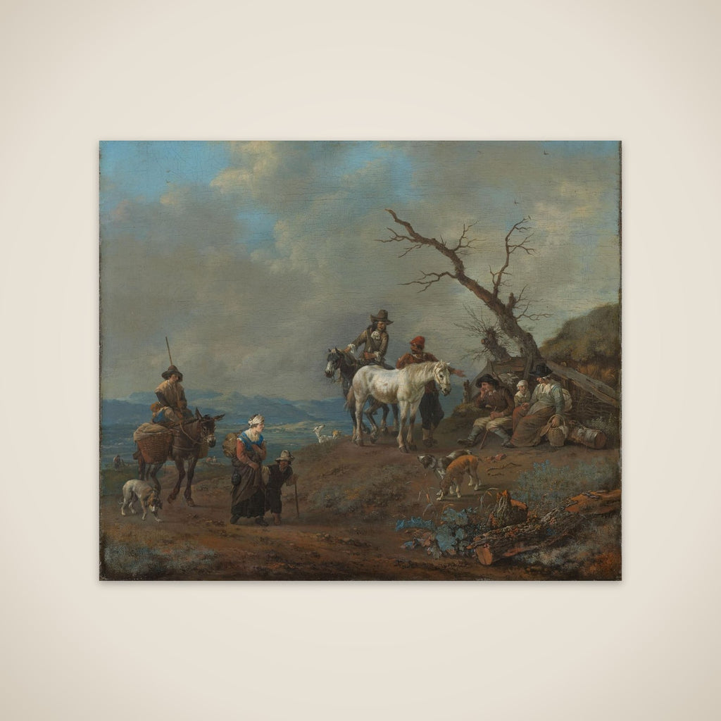 Country Road with Hunter and Peasants unframed print