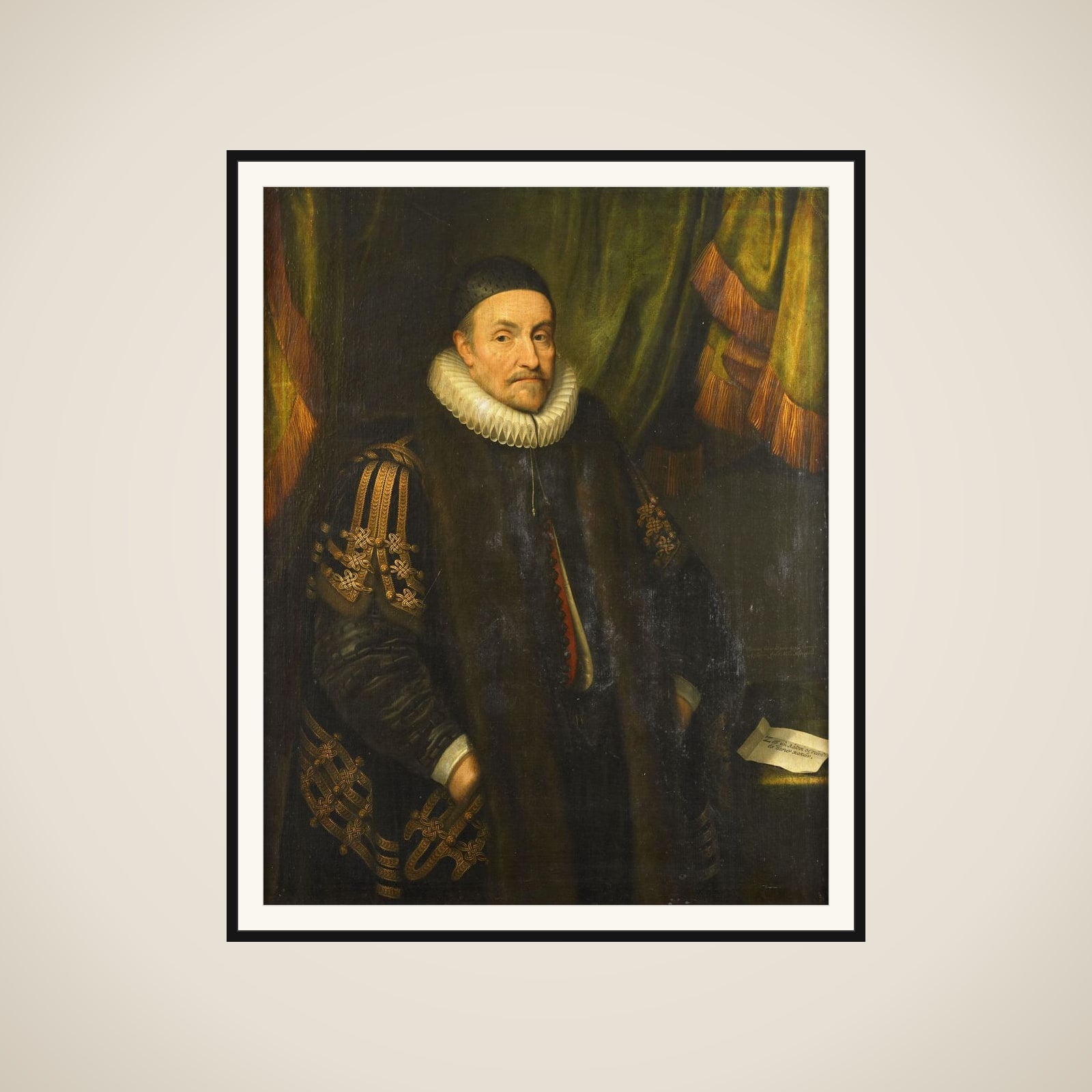 Portrait of Willem I (1533-84), Prince of Orange, called William the Silent framed
