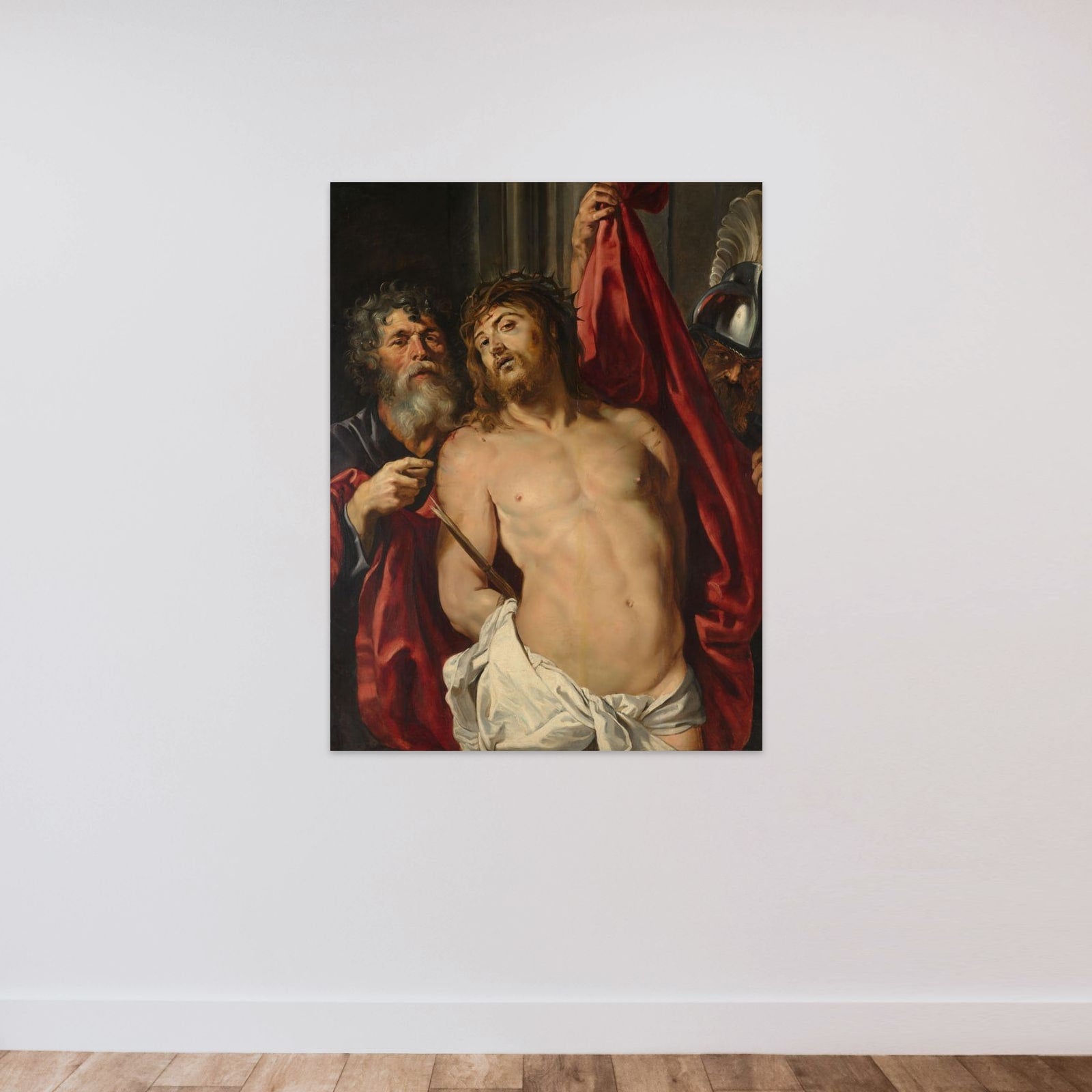 Ecce homo unframed — shown to scale